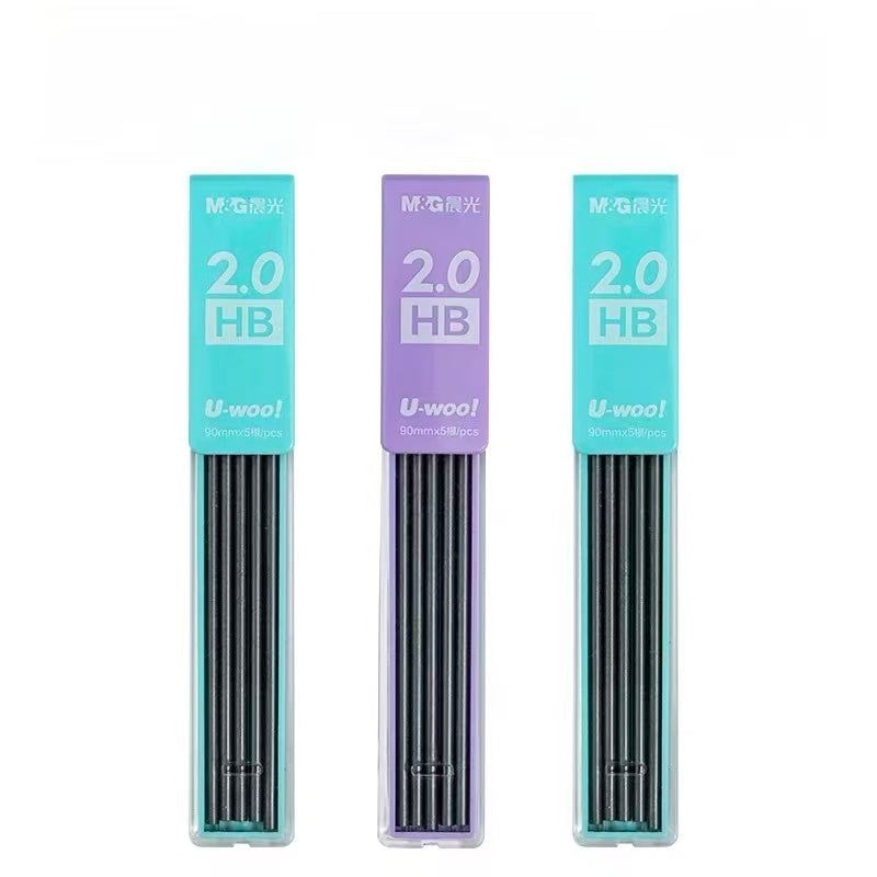 M&G Mechanical Pencil Lead 2.0mm HB 5 Leads Assorted
