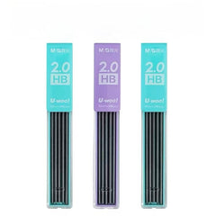 M&G Mechanical Pencil Lead 2.0mm HB 5 Leads Assorted