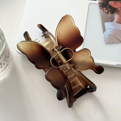 Butterfly Design Acrylic Hair Claw 11cm