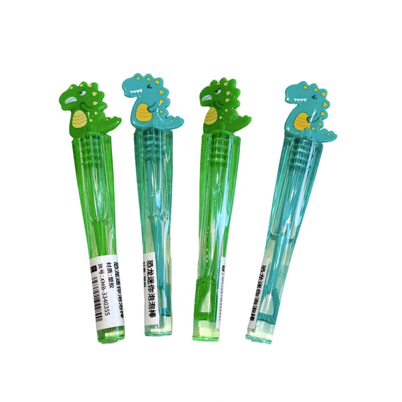Mini Dinosaur Gel Bubble Blow Stick 12cm Assorted