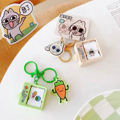 Dancing Carrot Flipbook Animation Keychain