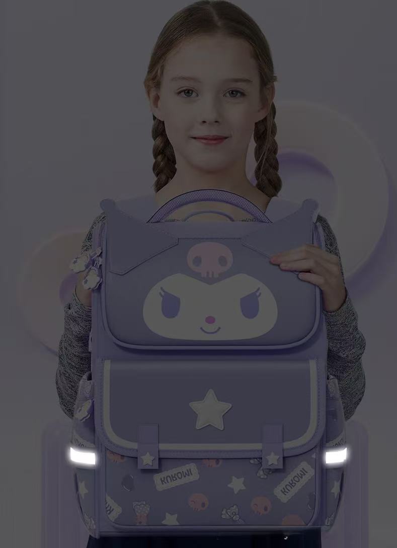 Sanrio Character Big Face Backpack 27×16×38cm Kuromi