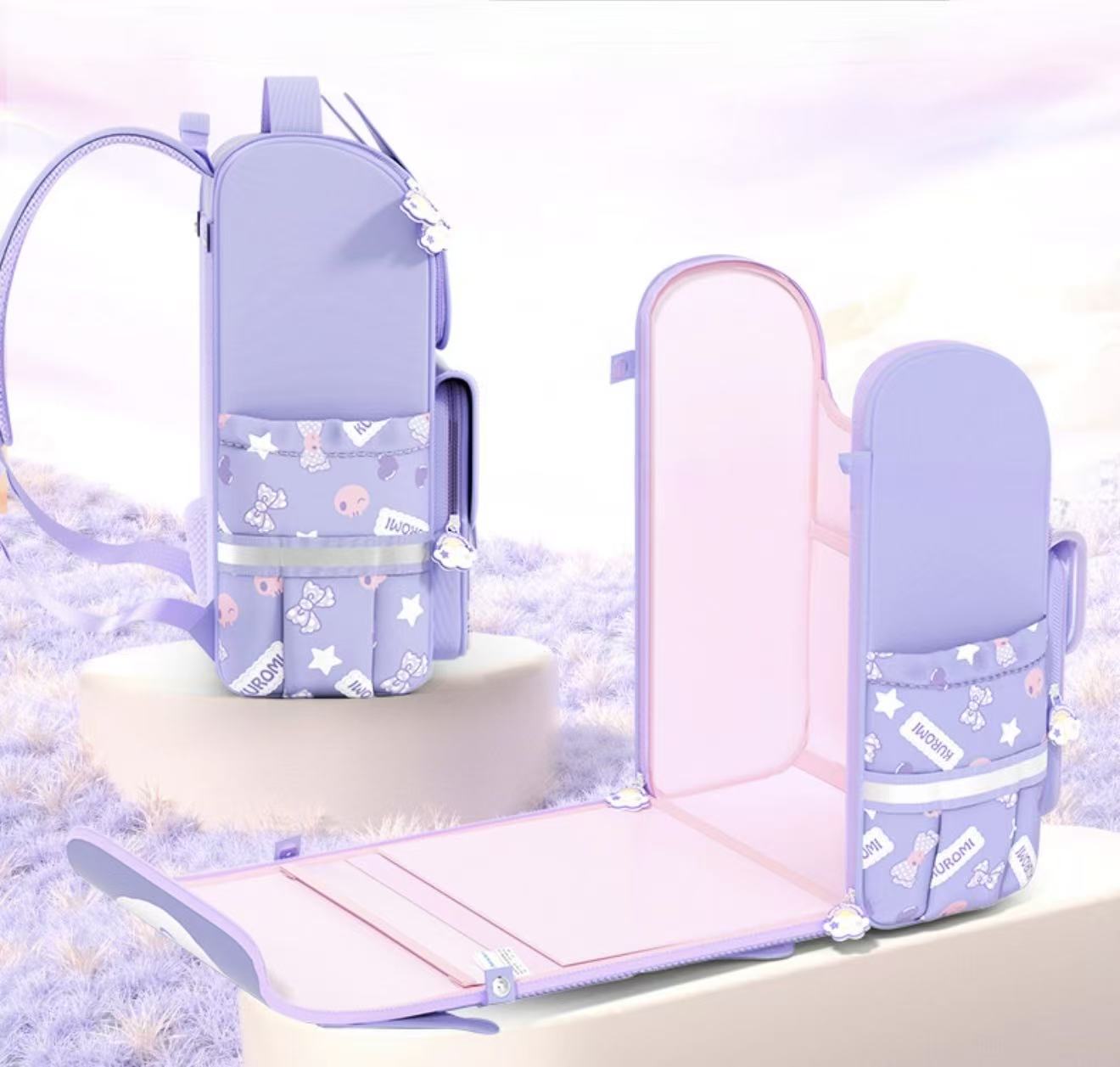 Sanrio Character Big Face Backpack 27×16×38cm Kuromi