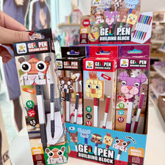 Creative Animal Series Building Block Pens Assorted