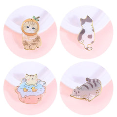 Cute Cat Resin & Foil Crystal Sticker -  Cafe Kitchen