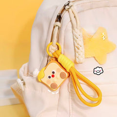Cute Sitting Toast Keychain