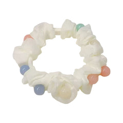 Candy Color Beaded Scrunchies 2 Pack