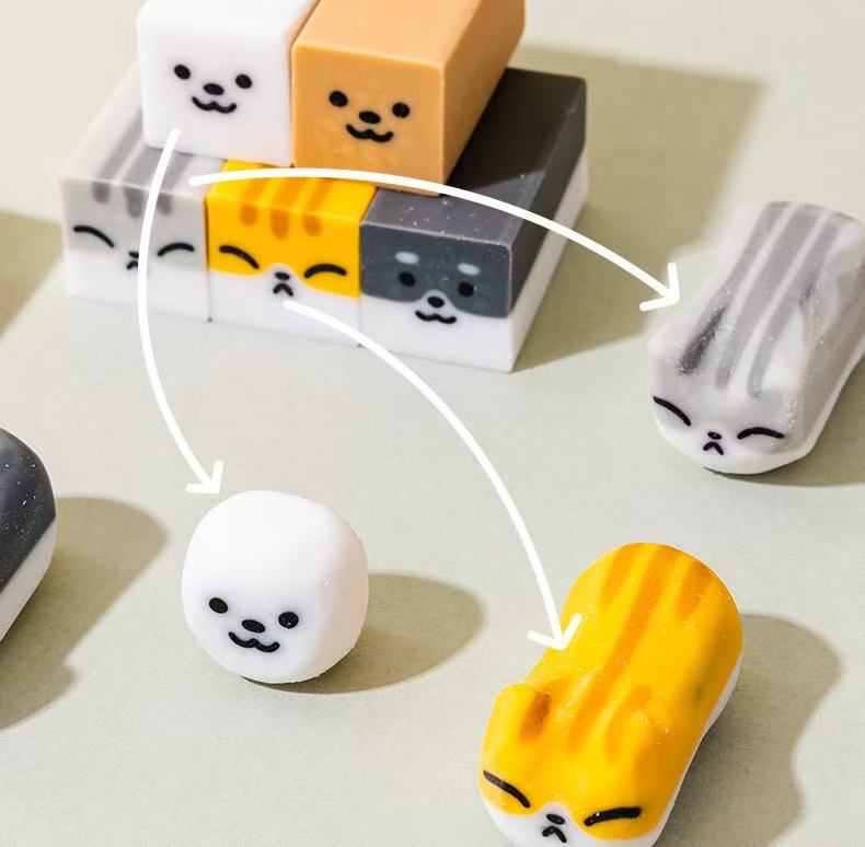 Cat & Dog Fun Eraser Blind Bag