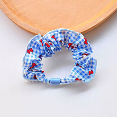 Kitty Fabric Print Elastic Hair Scrunchies 2-Pack