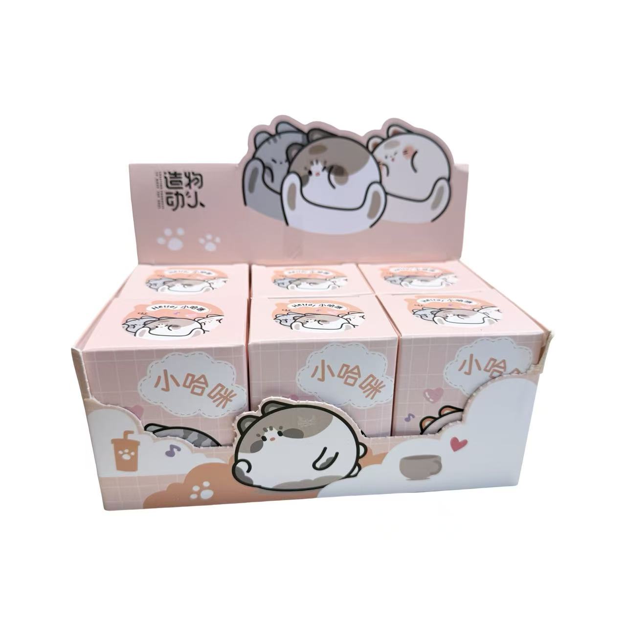 Emotional Support Chubby Cat Figurine Assorted