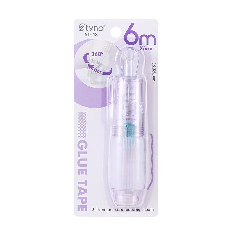 Pen Press Double-Sided Glue Tape 6mm × 6m Purple