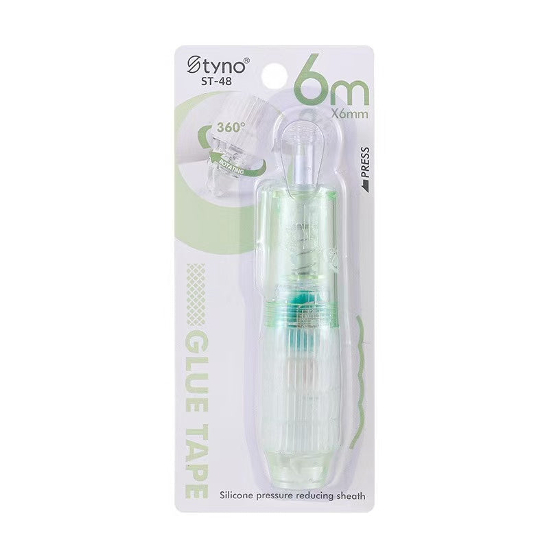 Pen Press Double-Sided Glue Tape 6mm × 6m Green