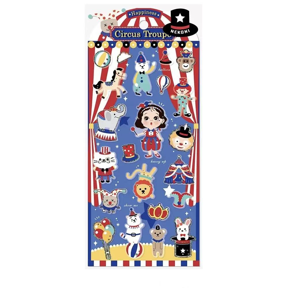 Circus Troupe PVC Waterproof Stickers