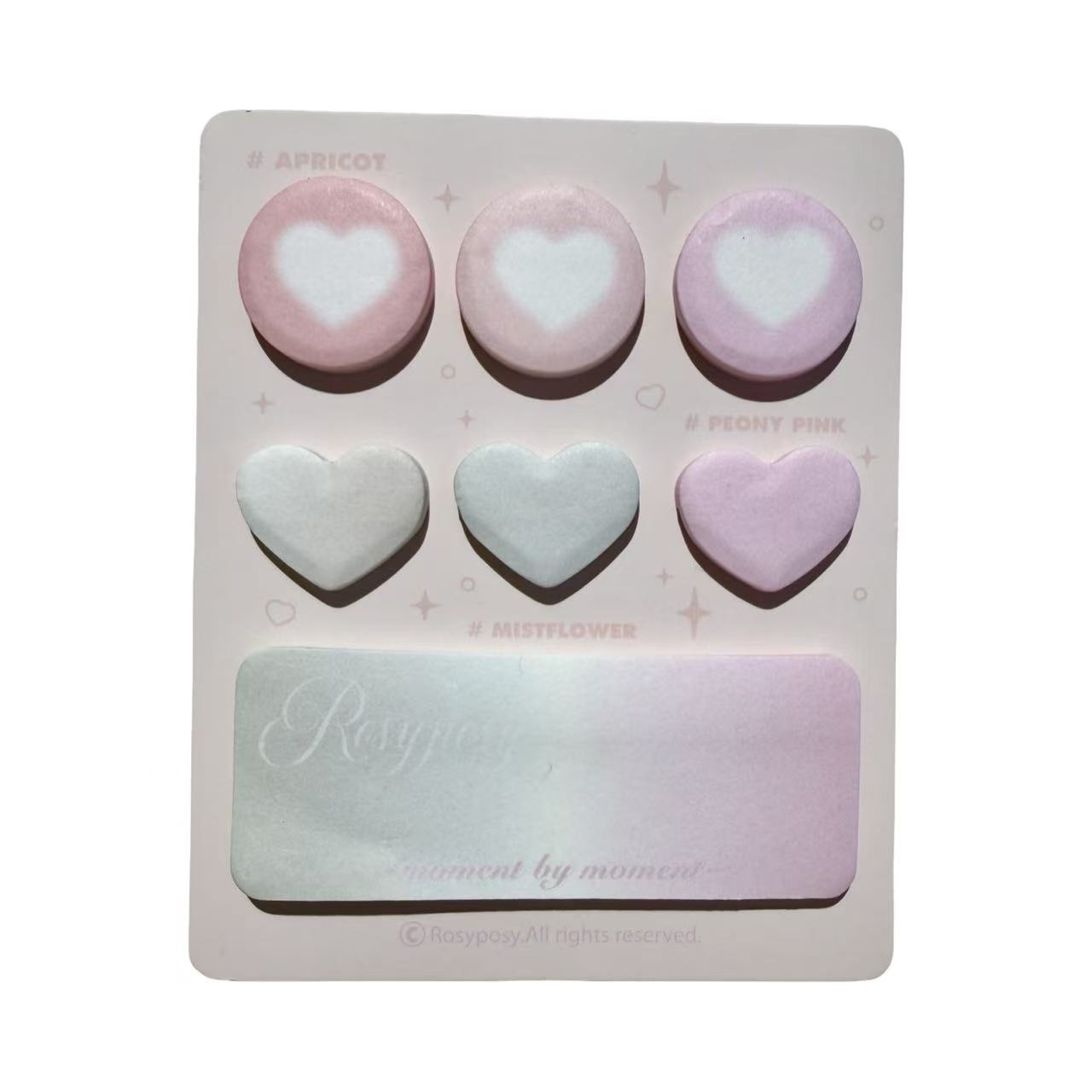 Rosyposy Gradient Creamy Eyeshadow Palette Sticky Notes 7x30 sheets