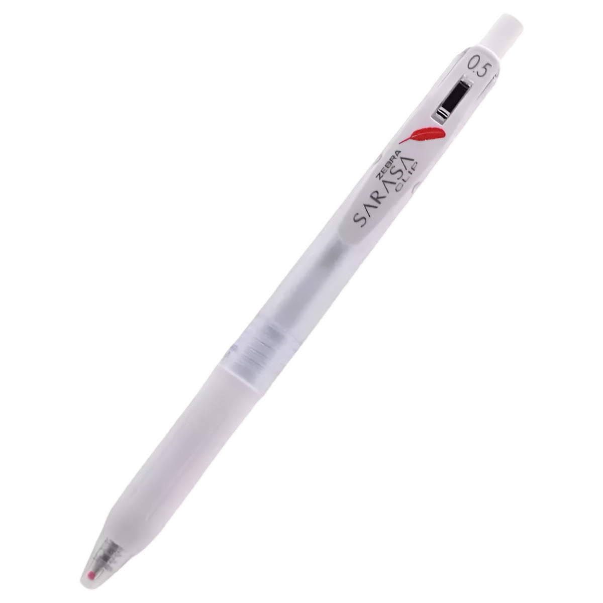 Zebra SARASA CLIP Red Feather Gel Pen 0.5mm Black Ink