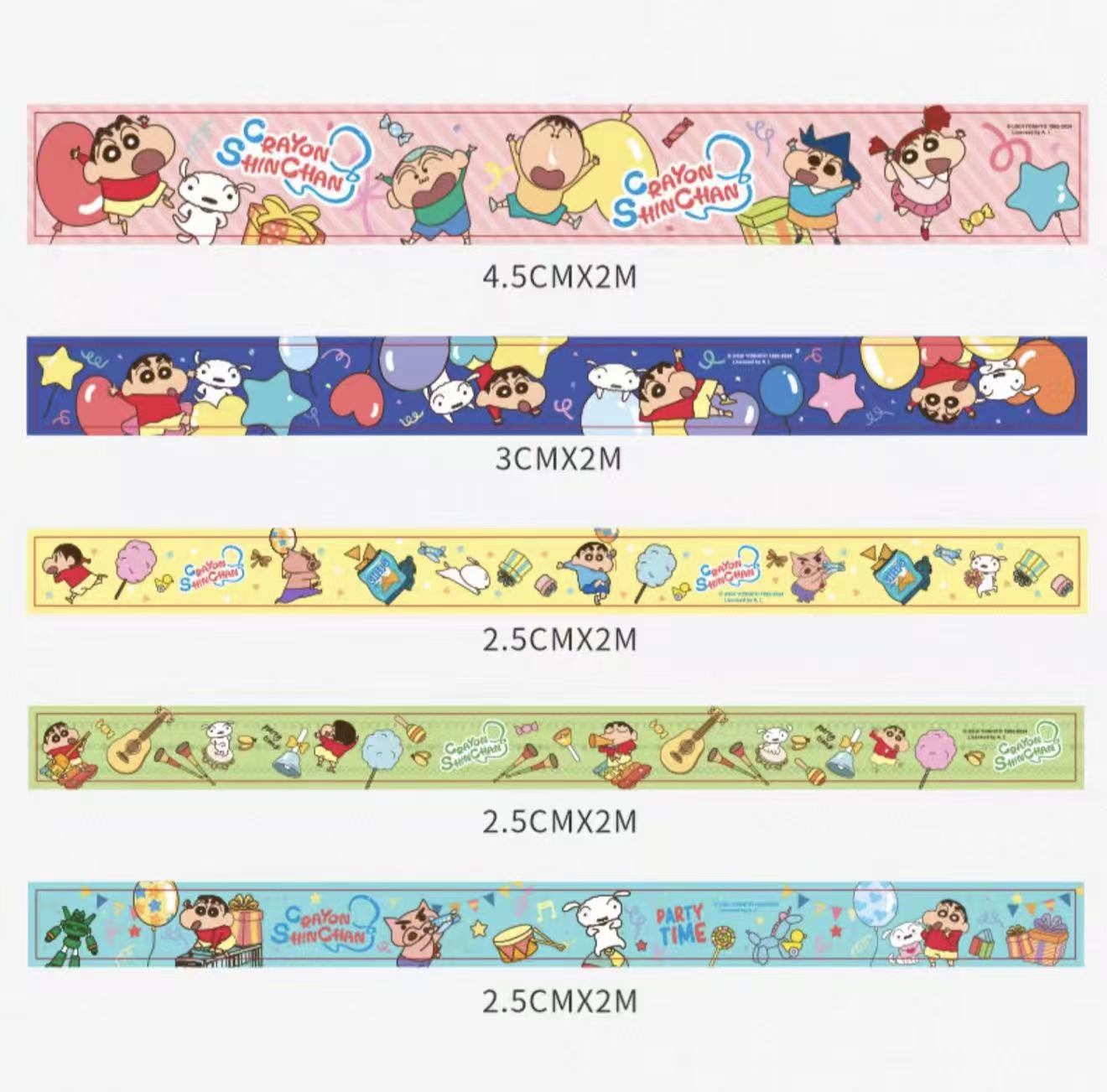 Shin-Chan Washi Tape Set 5 Rolls