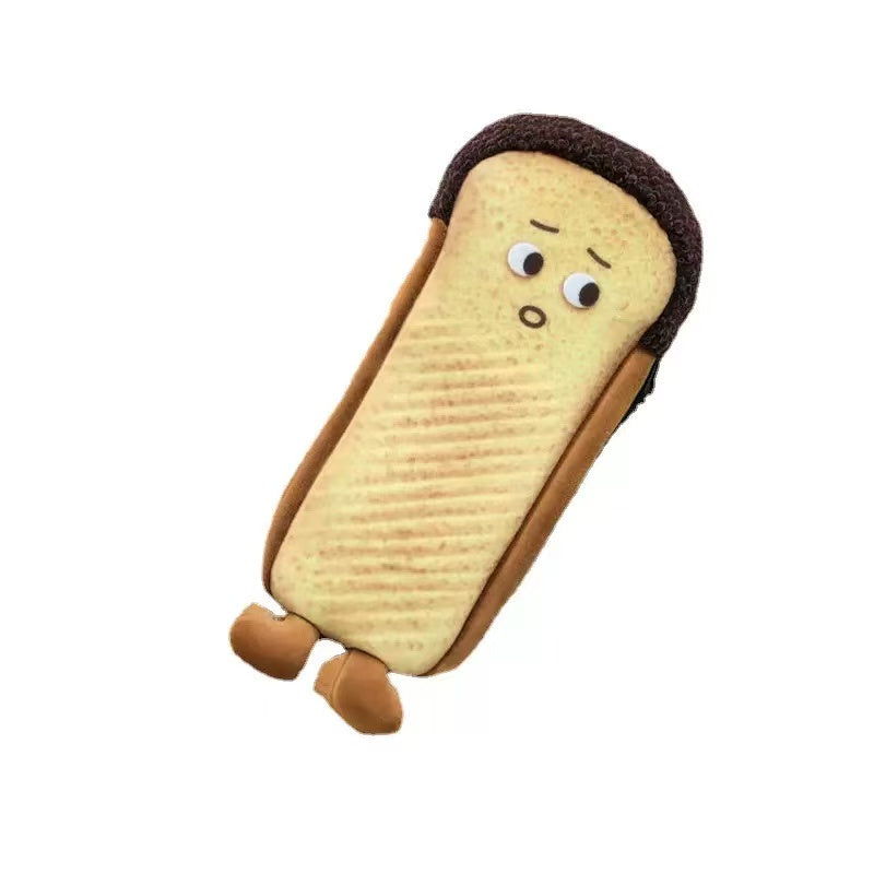 Toast Bread Plush Pencil Case 90×230 mm