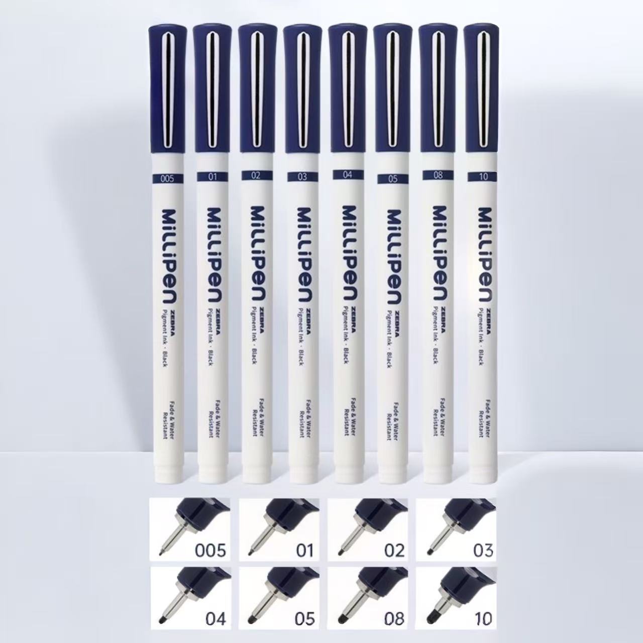 ZEBRA Millipen Pigment Ink Black