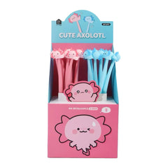 Axolotl Silicone Wiggle Gel Pen 0.5 mm Black Ink Assorted
