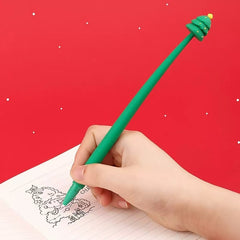 Christmas Silicone Wiggle Gel Pen 0.5mm Black Ink Assorted