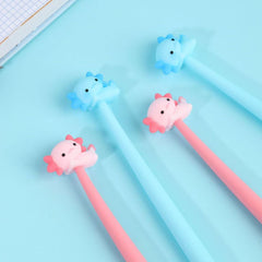 Axolotl Silicone Wiggle Gel Pen 0.5 mm Black Ink Assorted