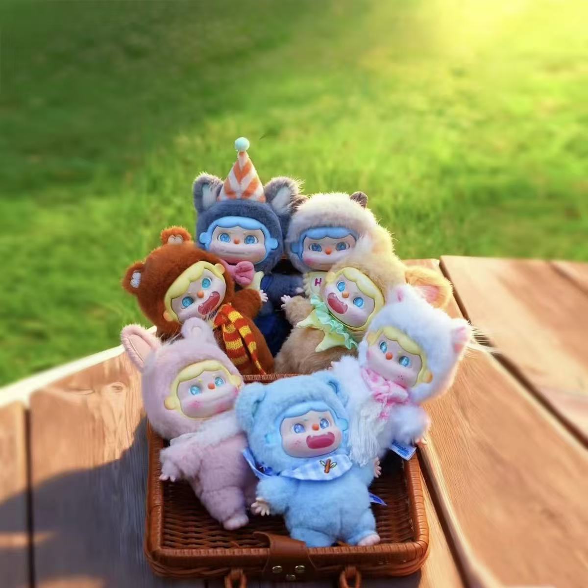 Papa Be Born Party Plush Keychain Blind Box