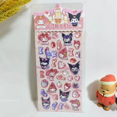 Sanrio 3D Puffy Bubble Sticker Kuromi and Melody