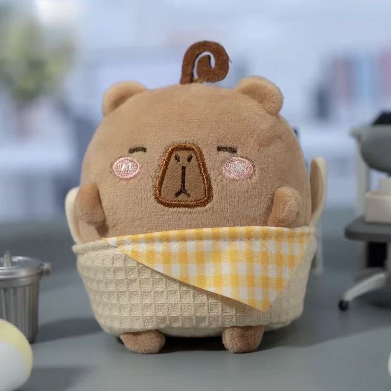 Capybara Plush Squishy Keychain Blind Box