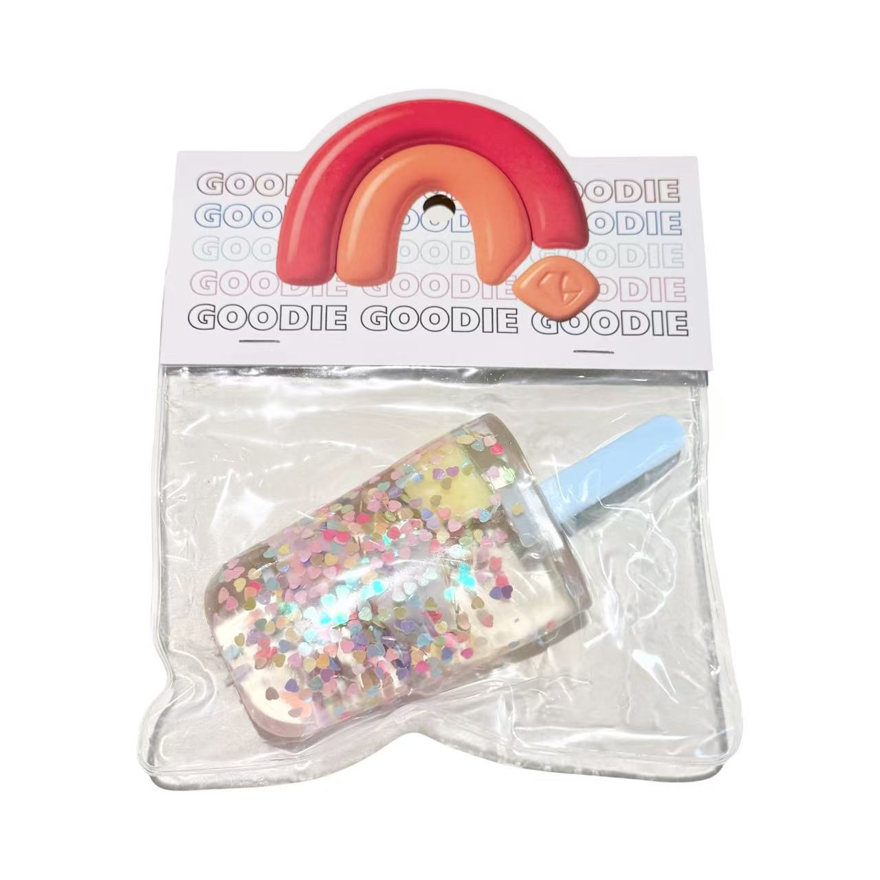 Glitter Ice Block Taba Squishy 12cm Assorted