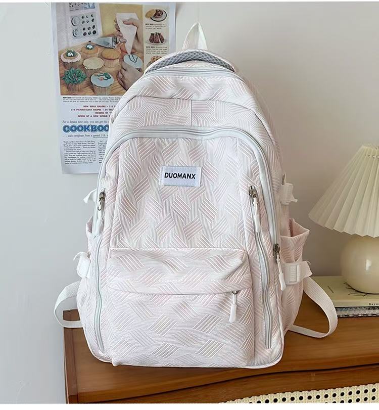 Light & Roomy Striped Backpack – 45×30×14cm