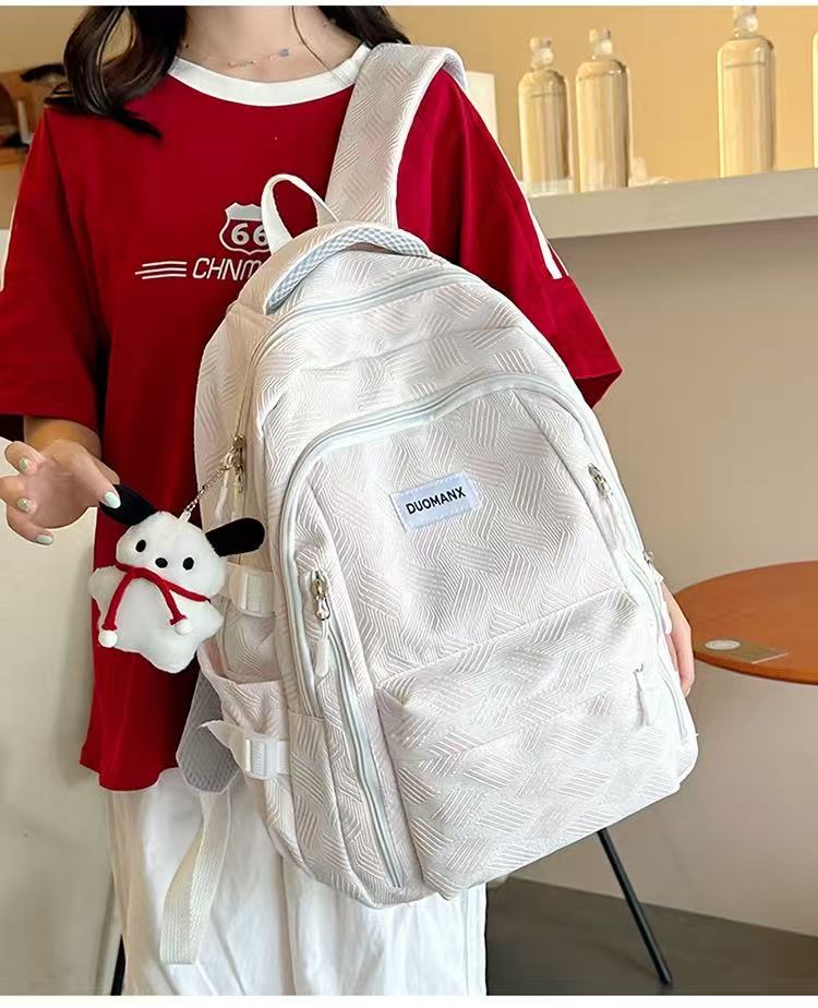 Light & Roomy Striped Backpack – 45×30×14cm