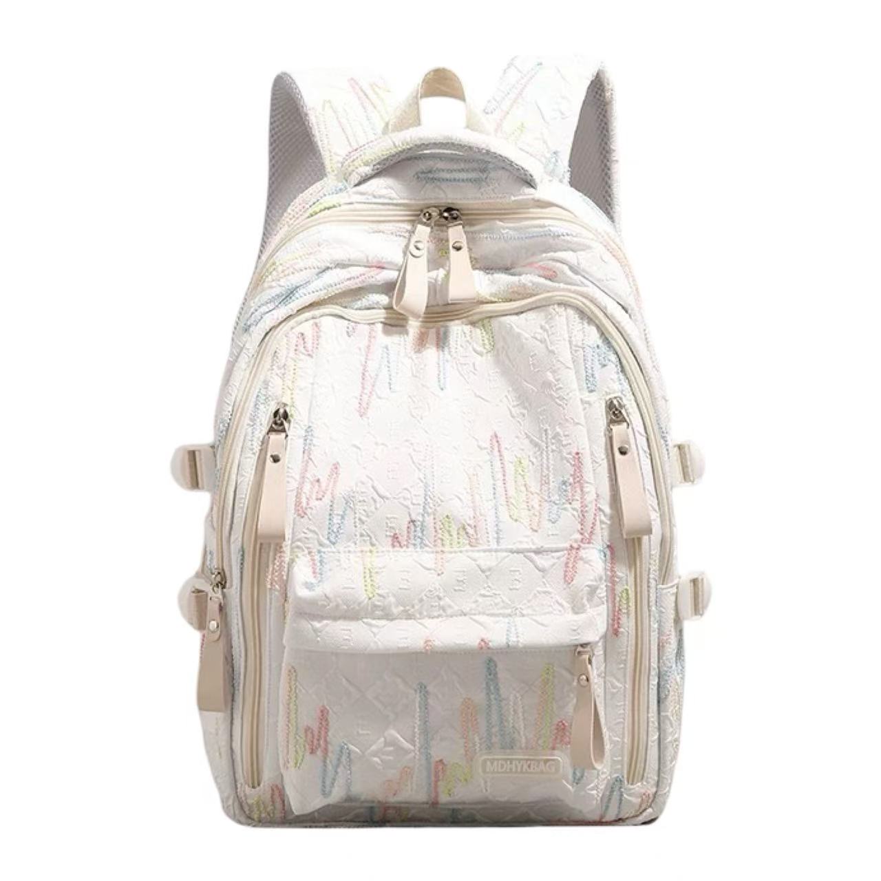 Light & Roomy Travel Backpack 46×32×19cm White