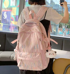 Light & Roomy Travel Backpack 46×32×19cm Pink