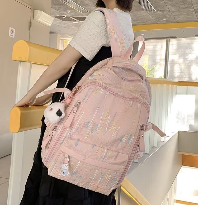 Light & Roomy Travel Backpack 46×32×19cm Pink