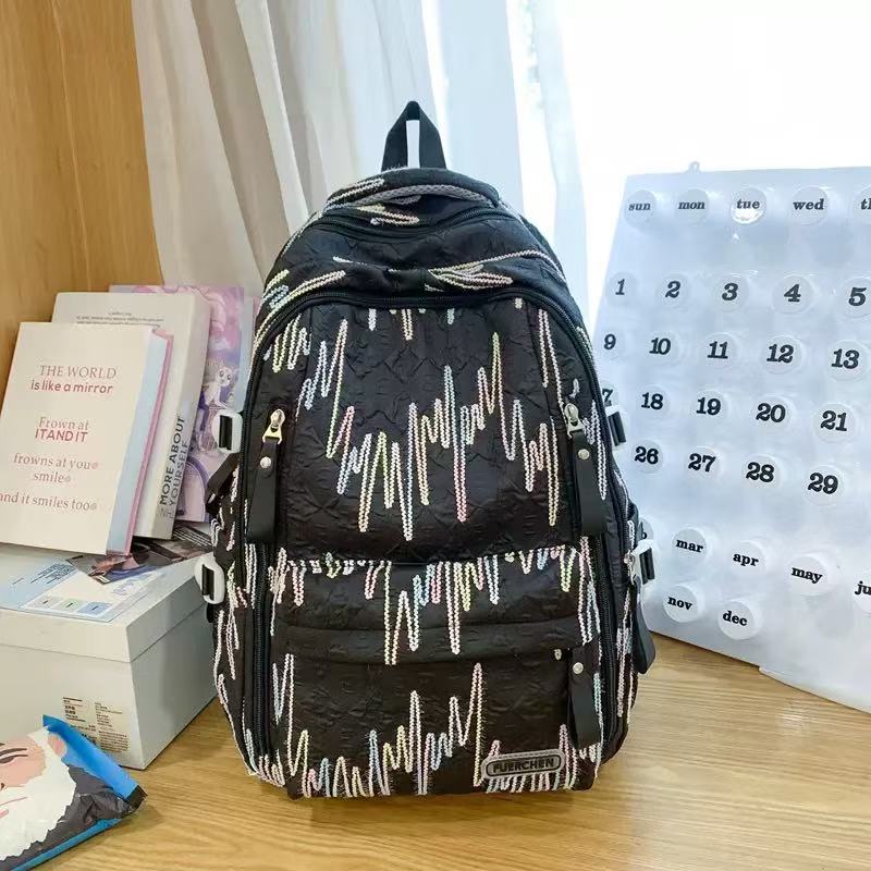 Light & Roomy Travel Backpack 46×32×19cm Black