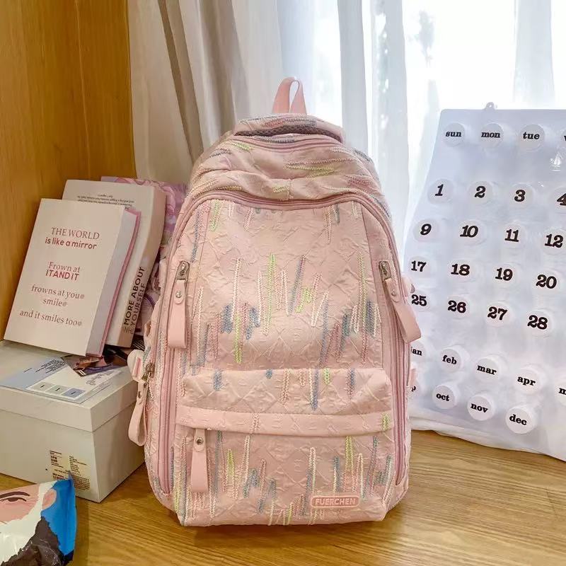 Light & Roomy Travel Backpack 46×32×19cm Pink