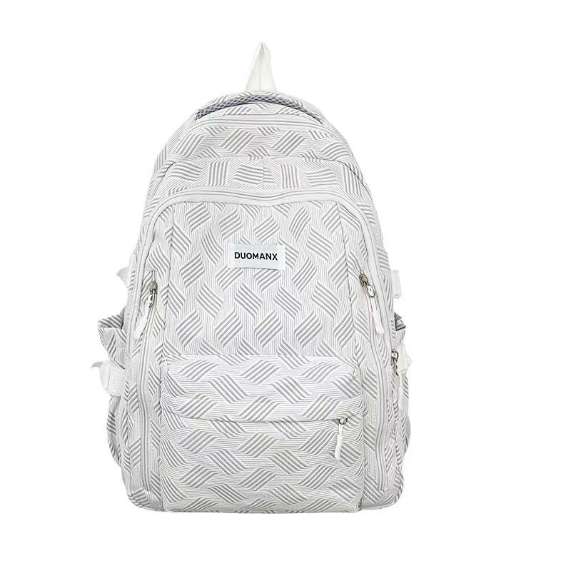 Light & Roomy Striped Backpack – 45×30×14cm