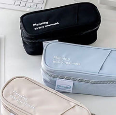 Planwith Opening Pencil Case 207 × 90 × 80 mm Black