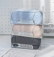 Planwith Opening Pencil Case 207 × 90 × 80 mm Black