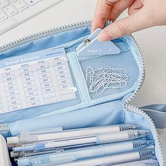 Planwith Opening Pencil Case 207 × 90 × 80 mm Blue