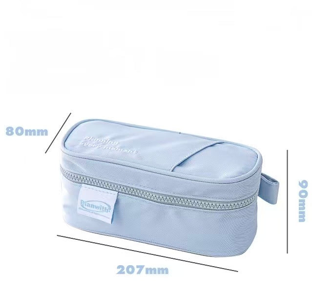 Planwith Opening Pencil Case 207 × 90 × 80 mm Blue