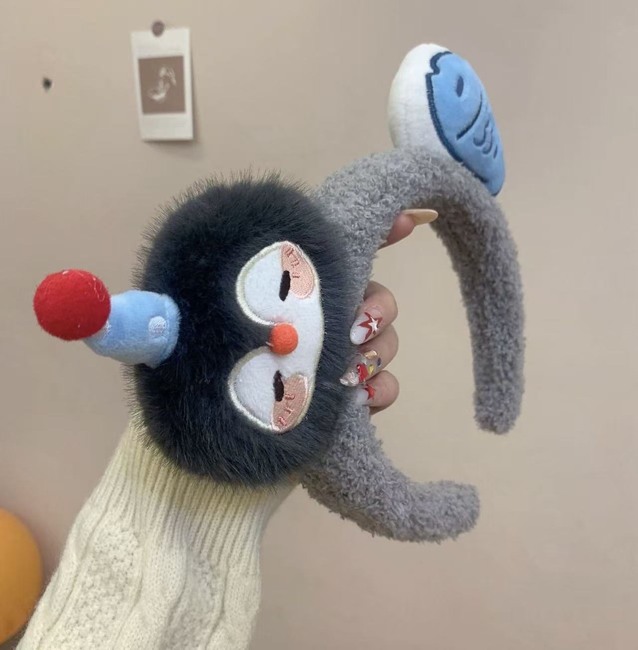 Plush Penguin & Fish Headband