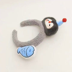 Plush Penguin & Fish Headband
