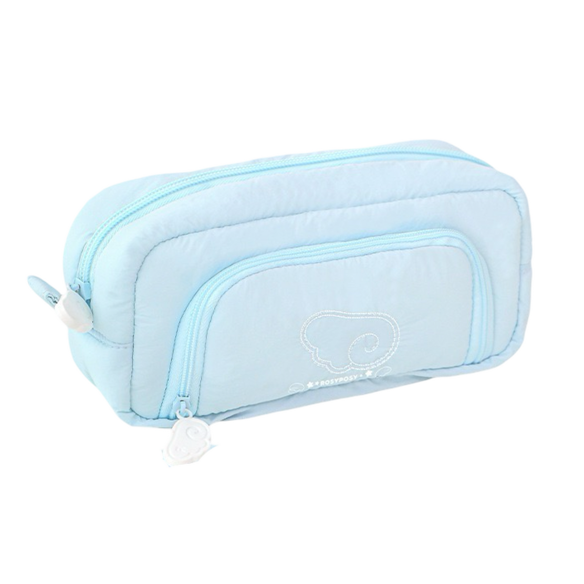 RosyPosy Angel Wing Plush Pencil Case 192 × 55 × 100 mm Blue