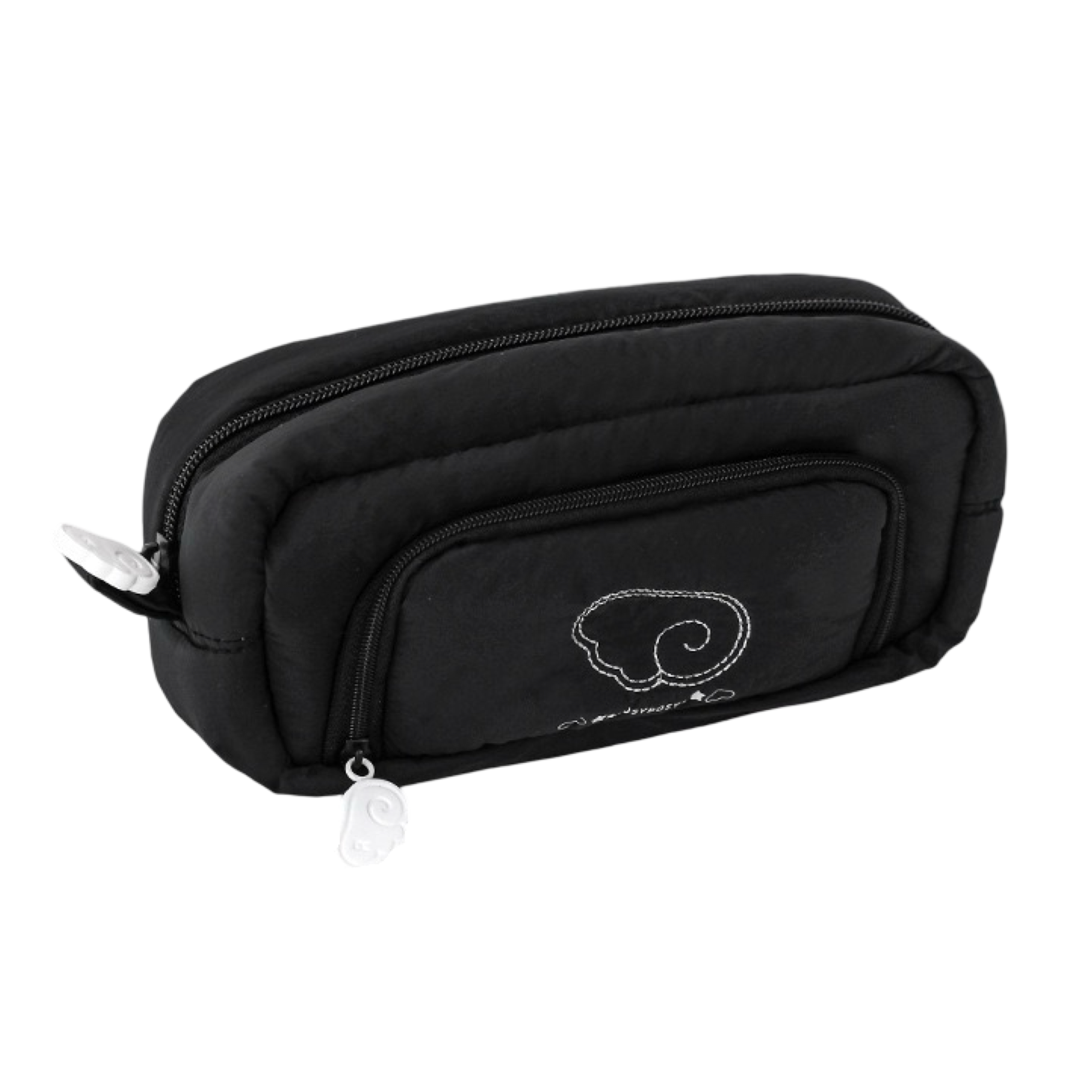 RosyPosy Angel Wing Plush Pencil Case 192 × 55 × 100 mm Black