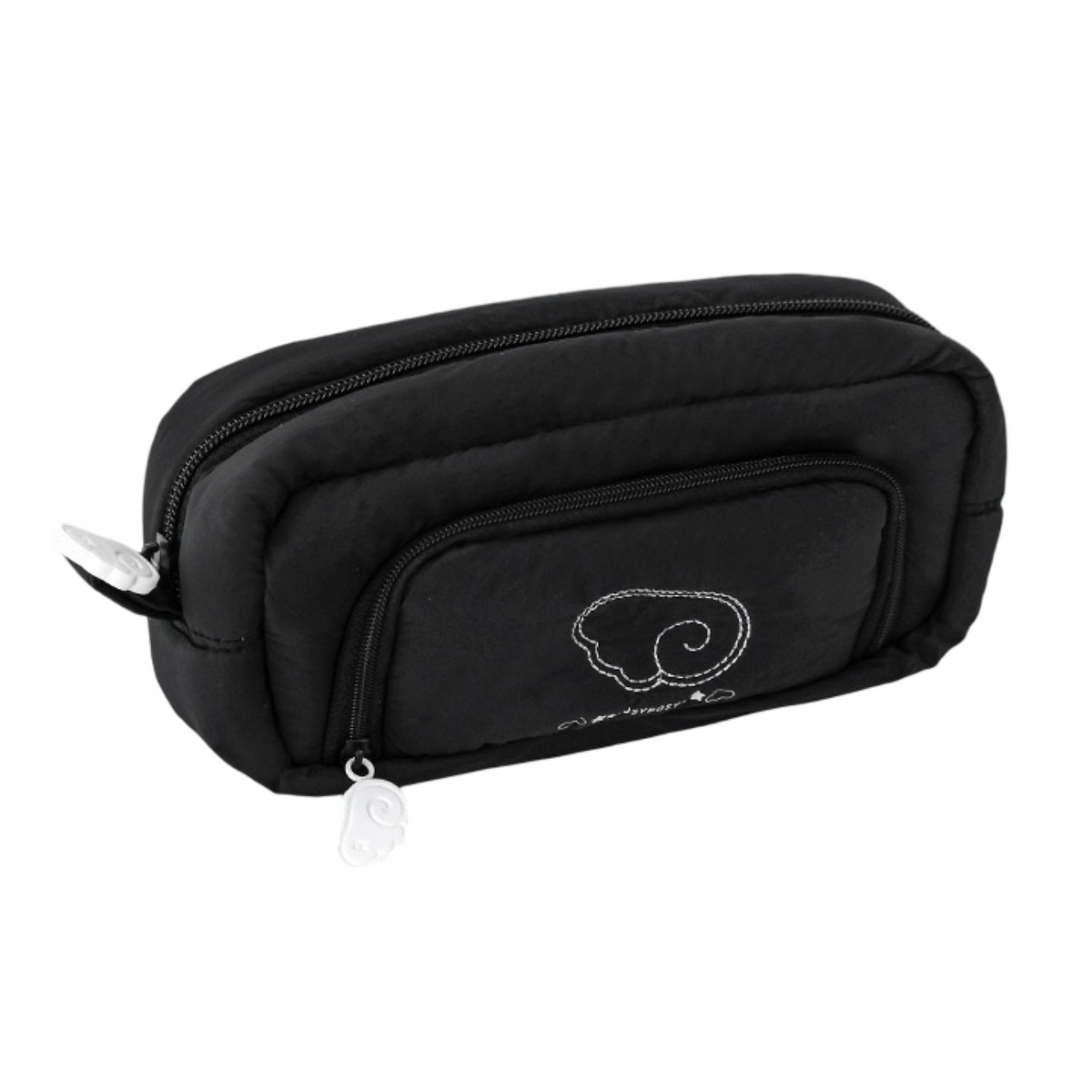 RosyPosy Angel Wing Plush Pencil Case 192 × 55 × 100 mm Black