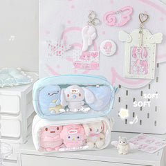 RosyPosy Angel Wing Plush Pencil Case 192 × 55 × 100 mm White