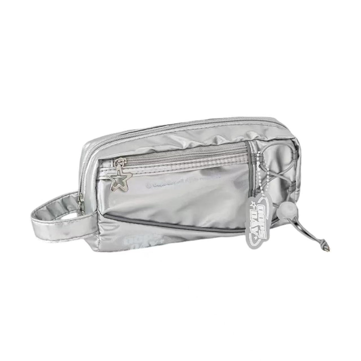 Rosyposy OOPSDAY Anime-Style Large-Capacity Pencil Case - Silver