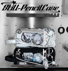 Rosyposy OOPSDAY Anime-Style Large-Capacity Pencil Case - Black