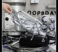 Rosyposy OOPSDAY Anime-Style Large-Capacity Pencil Case - Black